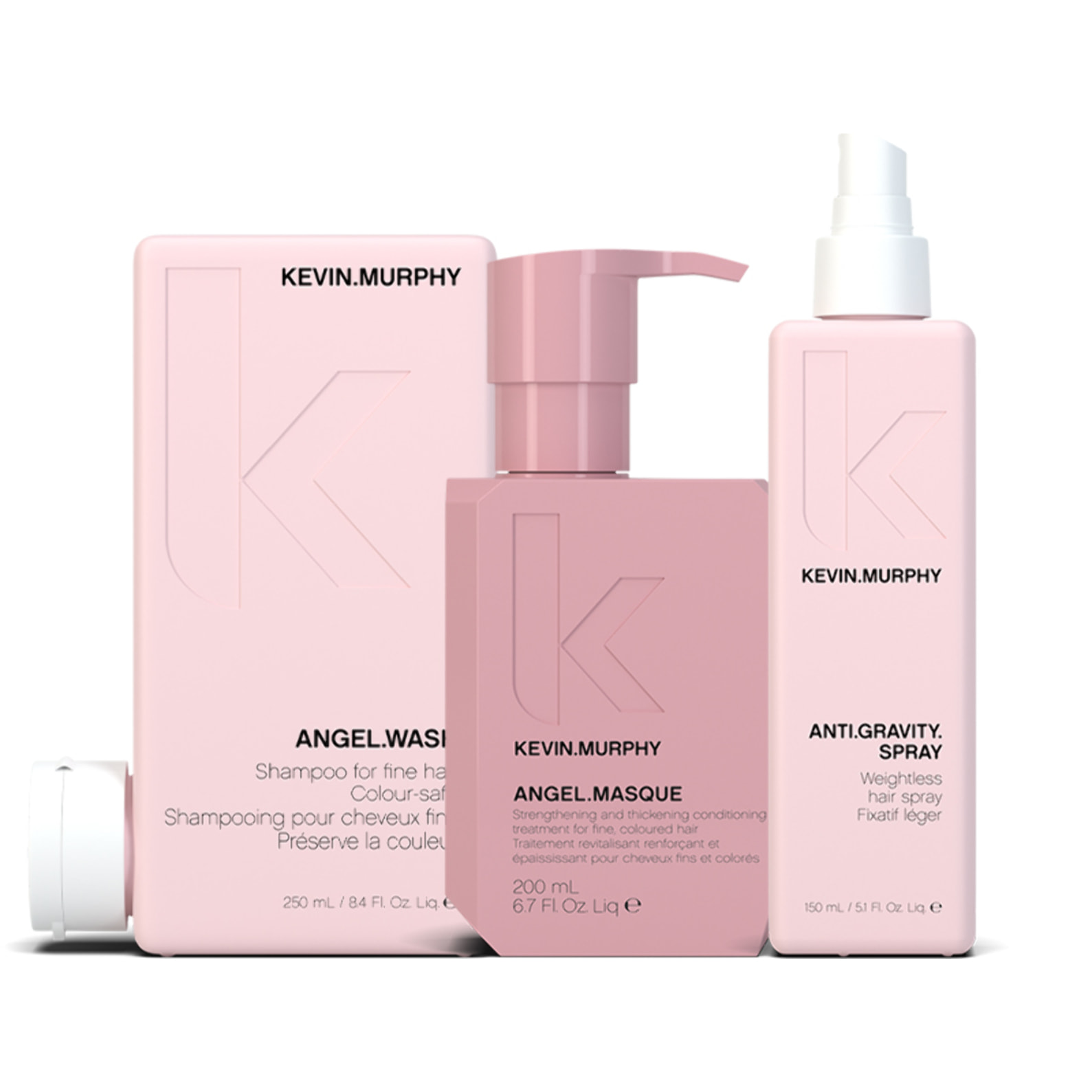 KEVIN MURPHY Kit Angel Wash Shampoo 250ml + Mask 200ml + Spray 150ml
