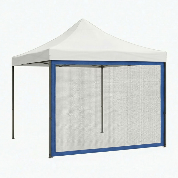 Telo zanzariera per gazebo da giardino. Zanzariera con velcro. 300X200H cm Blu