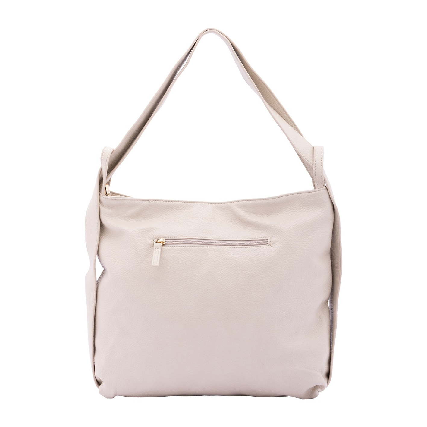 Borsa a spalla da donna - Modello False - Ecopelle e poliestere - 40.0 x 33.0 x 11.0 cm