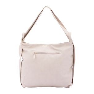 Borsa a spalla da donna - Modello False - Ecopelle e poliestere - 40.0 x 33.0 x 11.0 cm