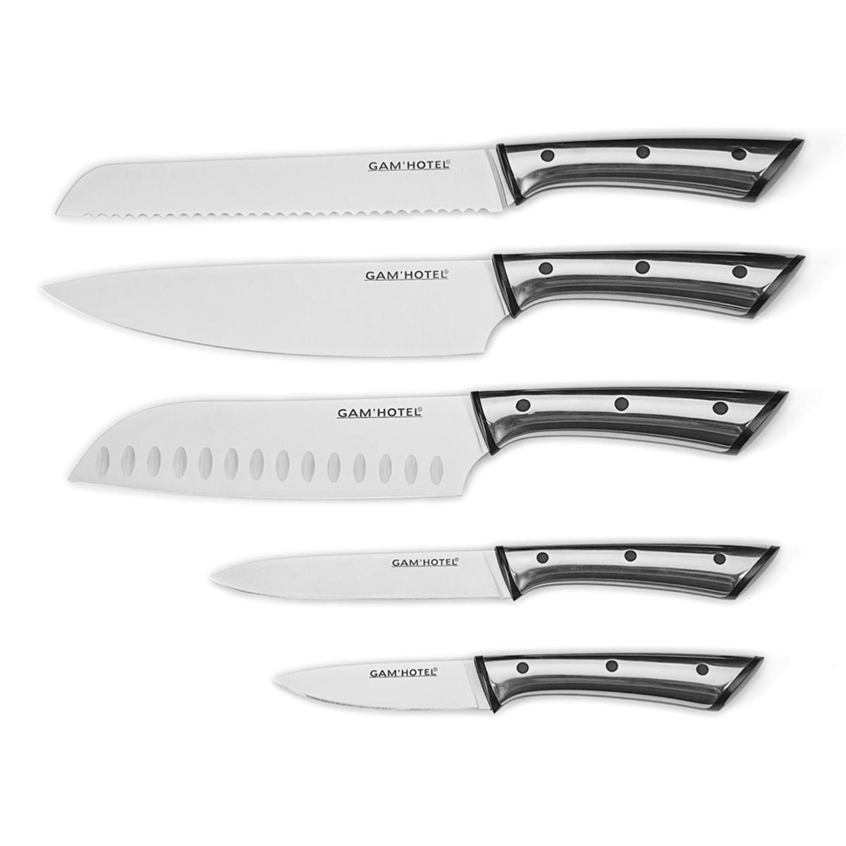 Bloc 5 couteaux - "Sharp"