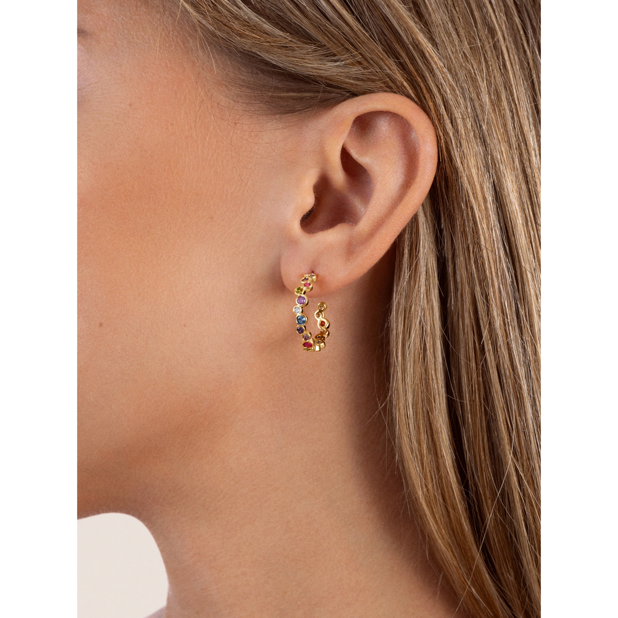 Orecchino Bubbles Placcato Oro