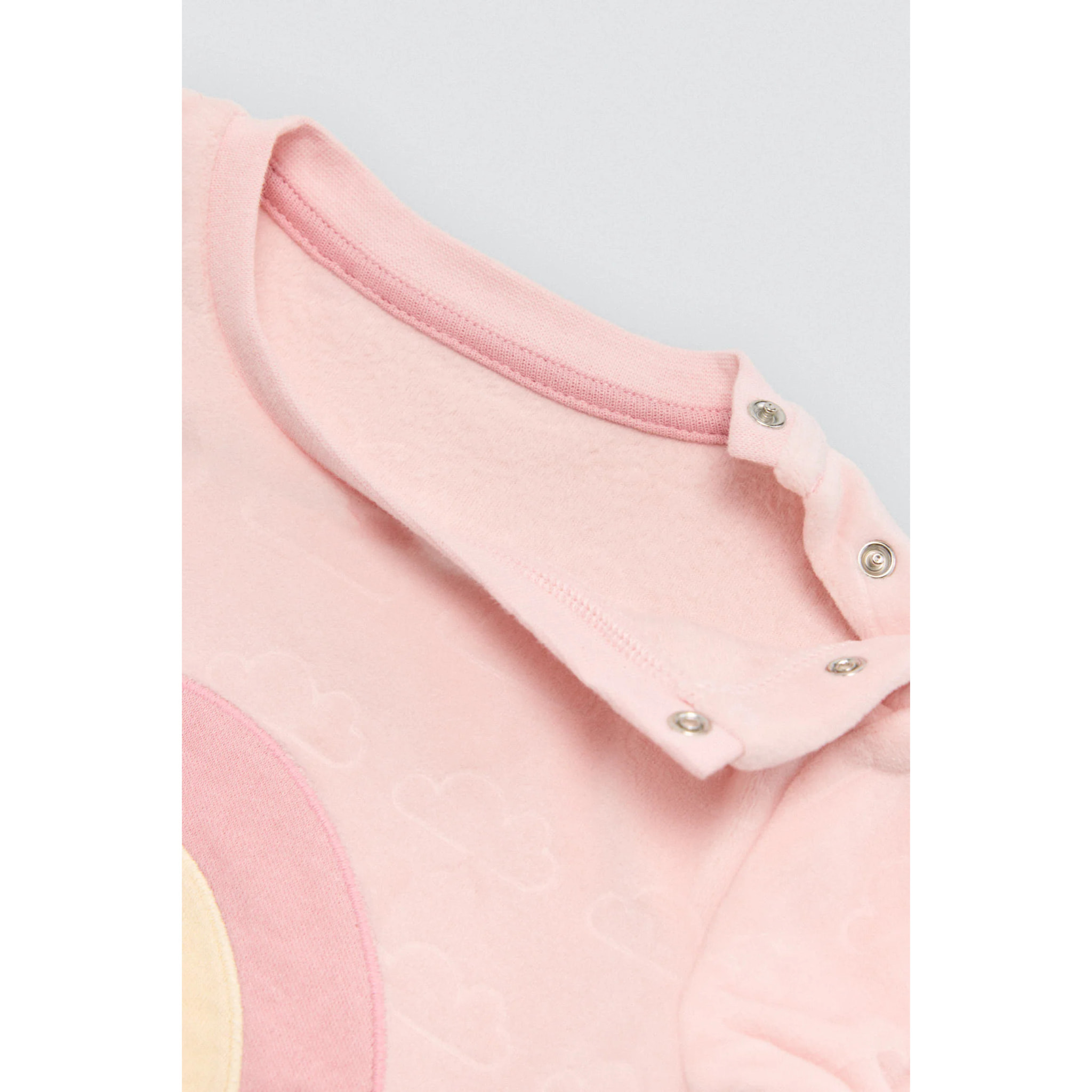 Completo neonato a maniche lunghe rosa Rainbowland