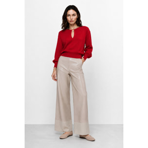 Kocca - Maglia da donna a maniche lunghe con scollo a goccia Donna