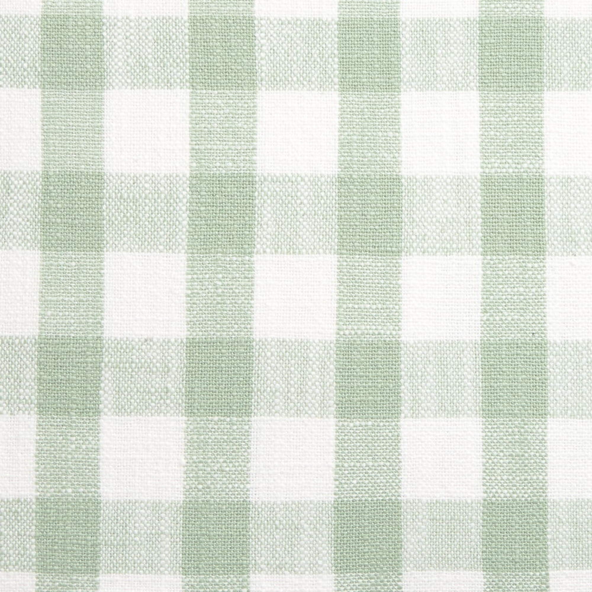 Funda de cojín algodón cuadros Soncuad color verde Algodón