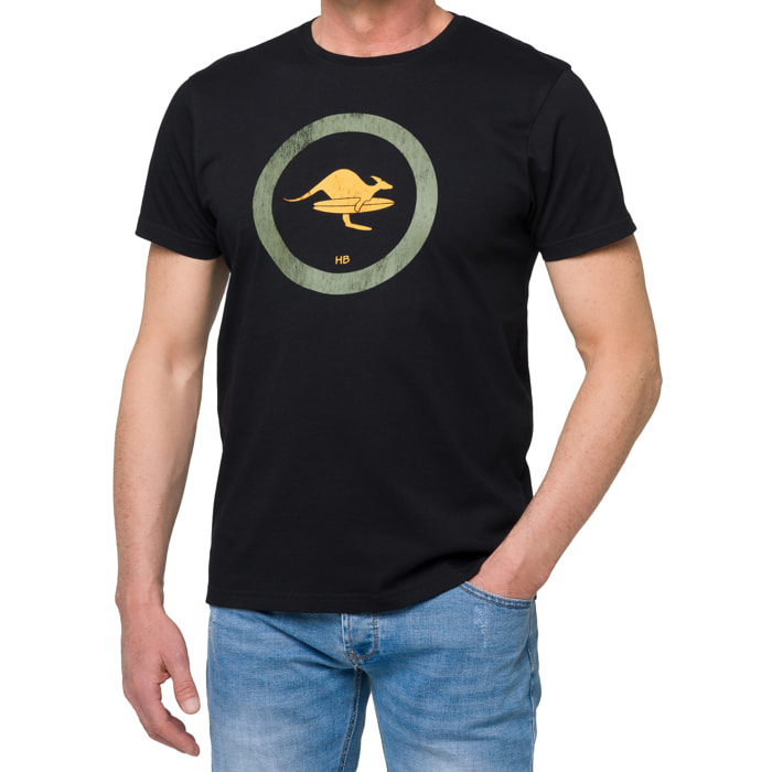 T-shirt in cotone 150 gr Hot Buttered Kailua Colore Nero.