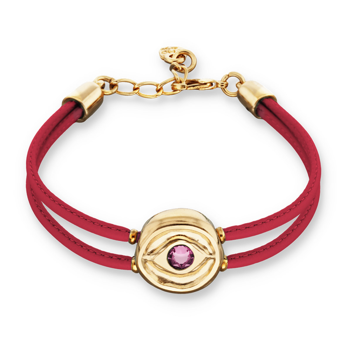 Pulsera SER INTUITIVA ROSA OSCURO M