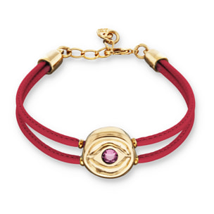 Pulsera SER INTUITIVA ROSA OSCURO M