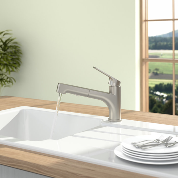 Robinet cuisine Junis Shower chromé