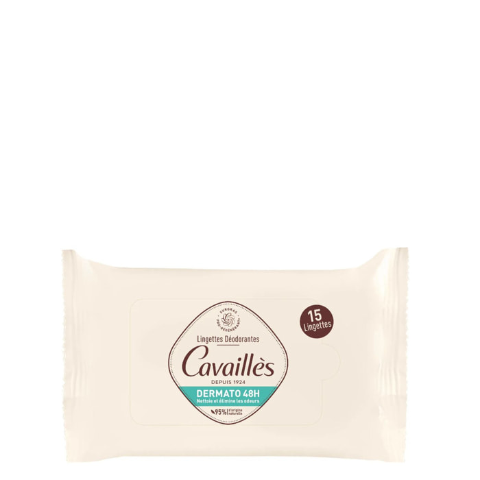 Lingettes Déodorantes - 15 unités