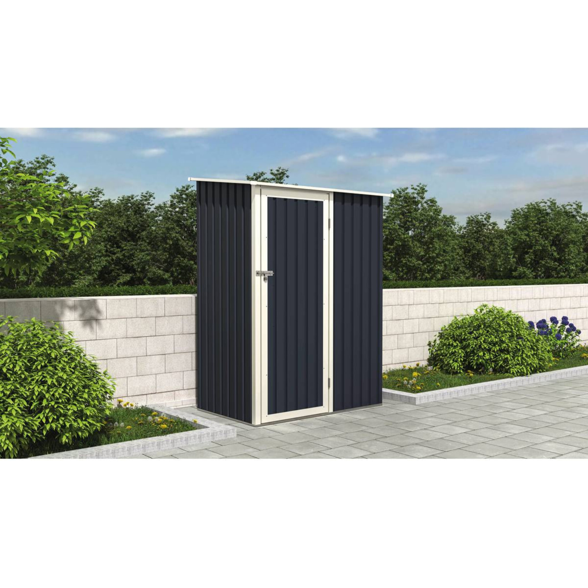 Abris de Jardin métal "Vega II"- 1.35 m² -Gris