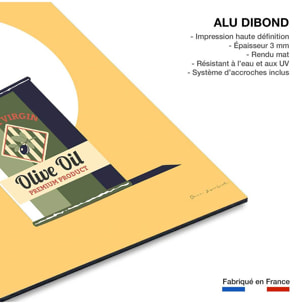 Tableau cuisine Huile d'olive extra Tableau alu Dibond
