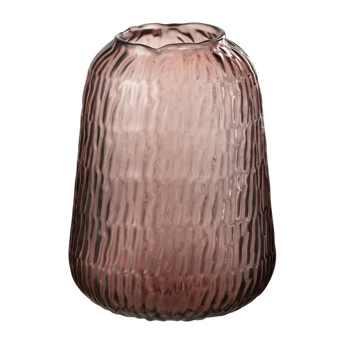J-Line vase Lolita - verre - rose - medium - Ø 17 cm