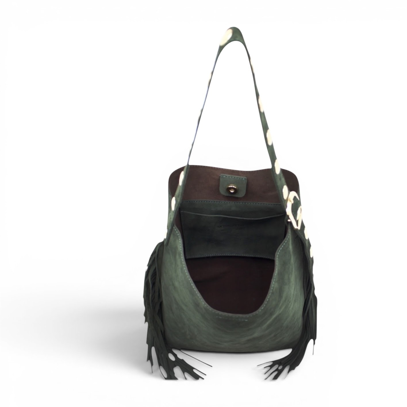 Borsa a Spalla Cheval Firenze Rose Verde Scuro