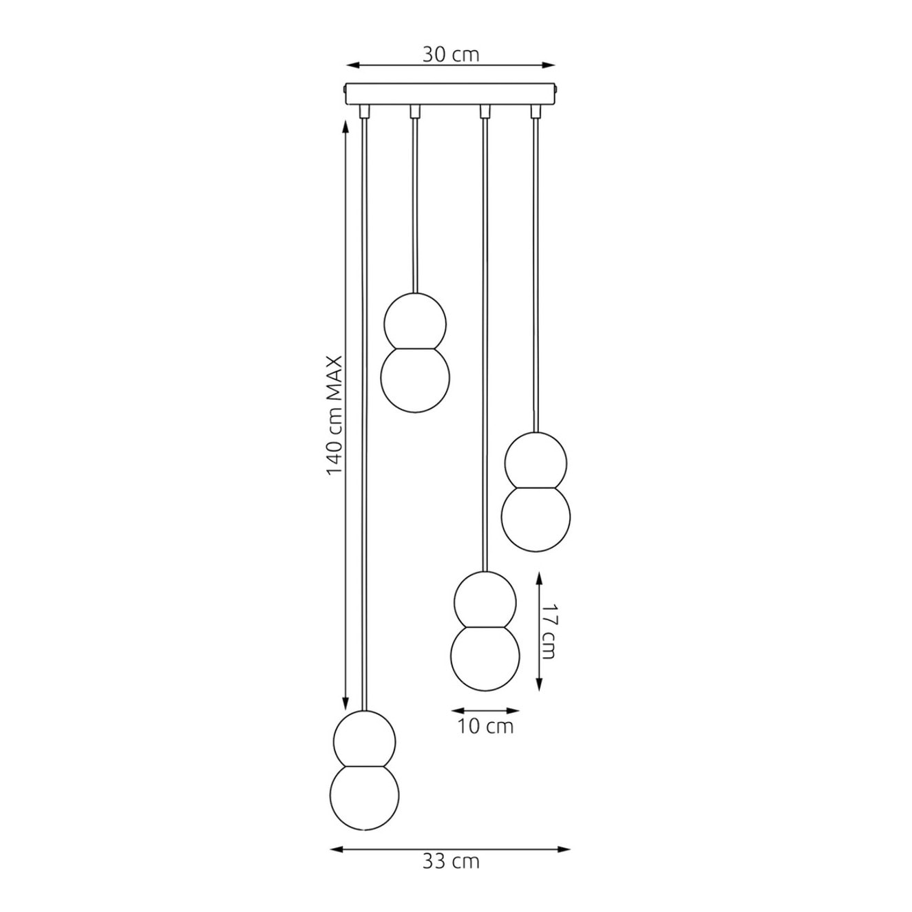 Lampada a sospensione LOOP in acciaio nero e legno naturale