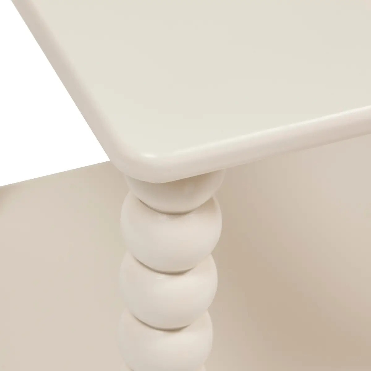 Table d'appoint Chamlo ivoire 40x40cm