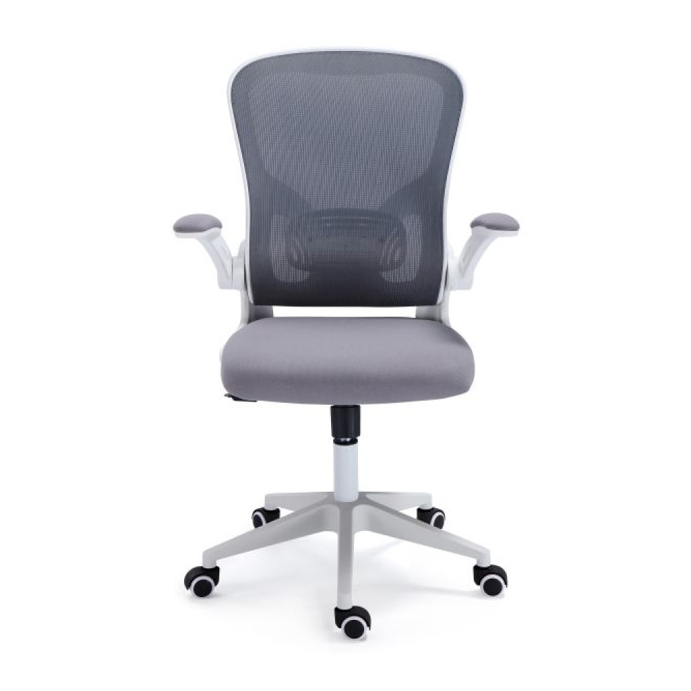 Silla de oficina Lexi Blanco - Tejido transpirable Gris