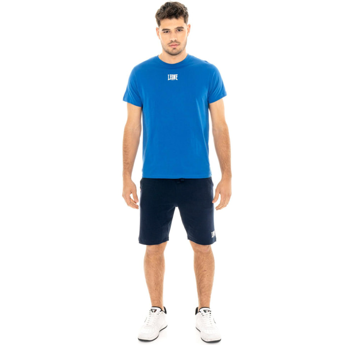Conjunto completo para hombre compuesto por camiseta Leone Basic y pantalón corto