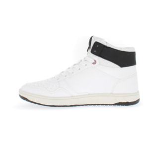 Armata di Mare Scarpe Uomo Sneakers Mid Stringate Alte con Soletta Rimovibile in Memory Foam AMU SS23D323 Off White Black