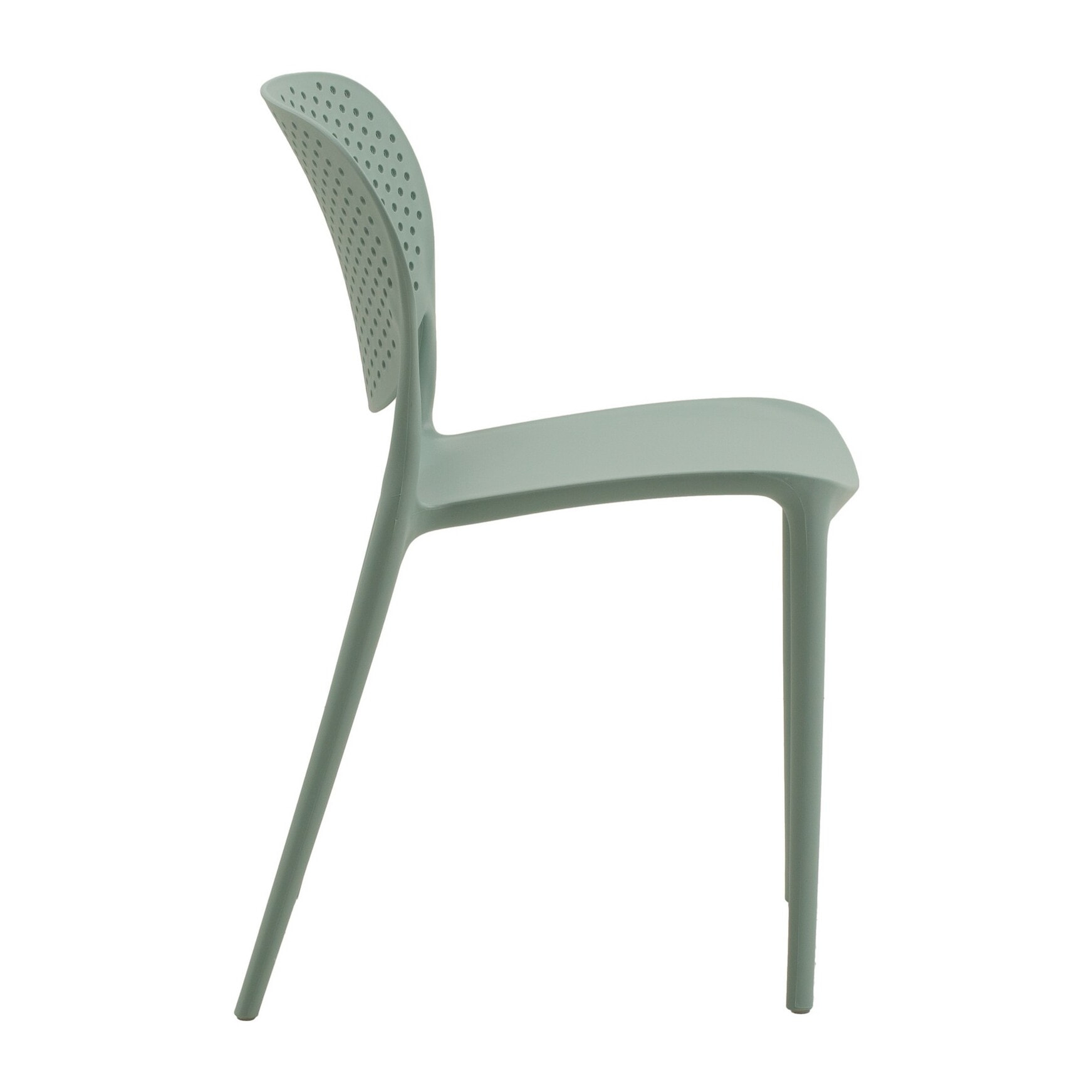 Set di 2 sedie MAIORCA in polipropilene verde, impilabili