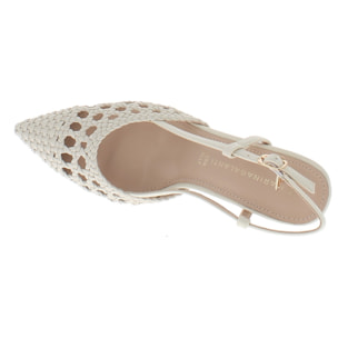 Marina Galanti Scarpe Donna Decollete Slingback Heeled 80 MG 1A128 Butter