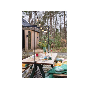 Bougeoir en verre Vivid