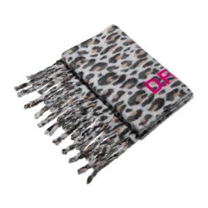 Bufanda Estampada en Leopardo Nordic TRK Leopard Scarf en Marrón D.Franklin