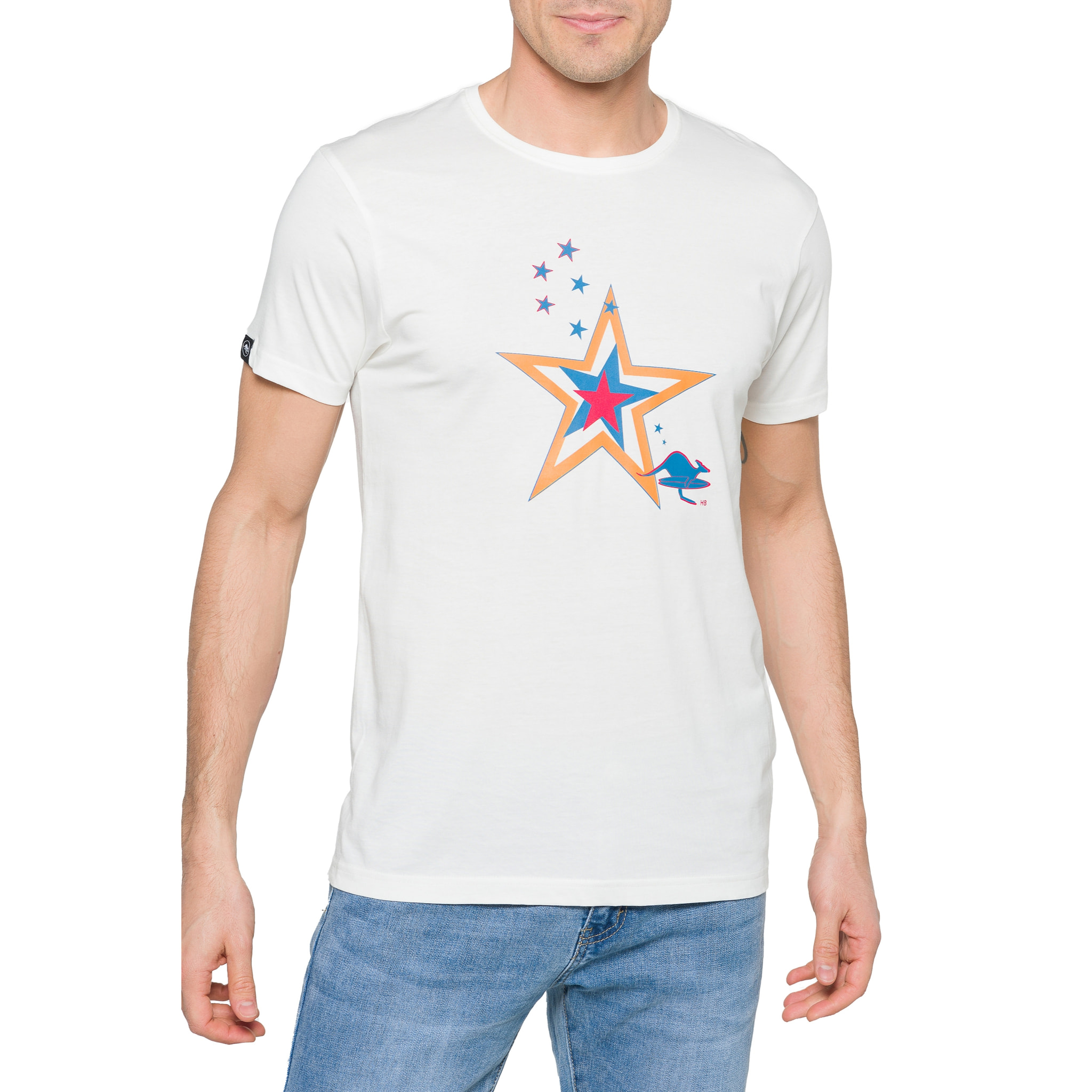 T-shirt in cotone 150 gr Vegas Hot Buttered Bianco
