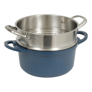 Cocotte Aluro aluminium bleu D24cm