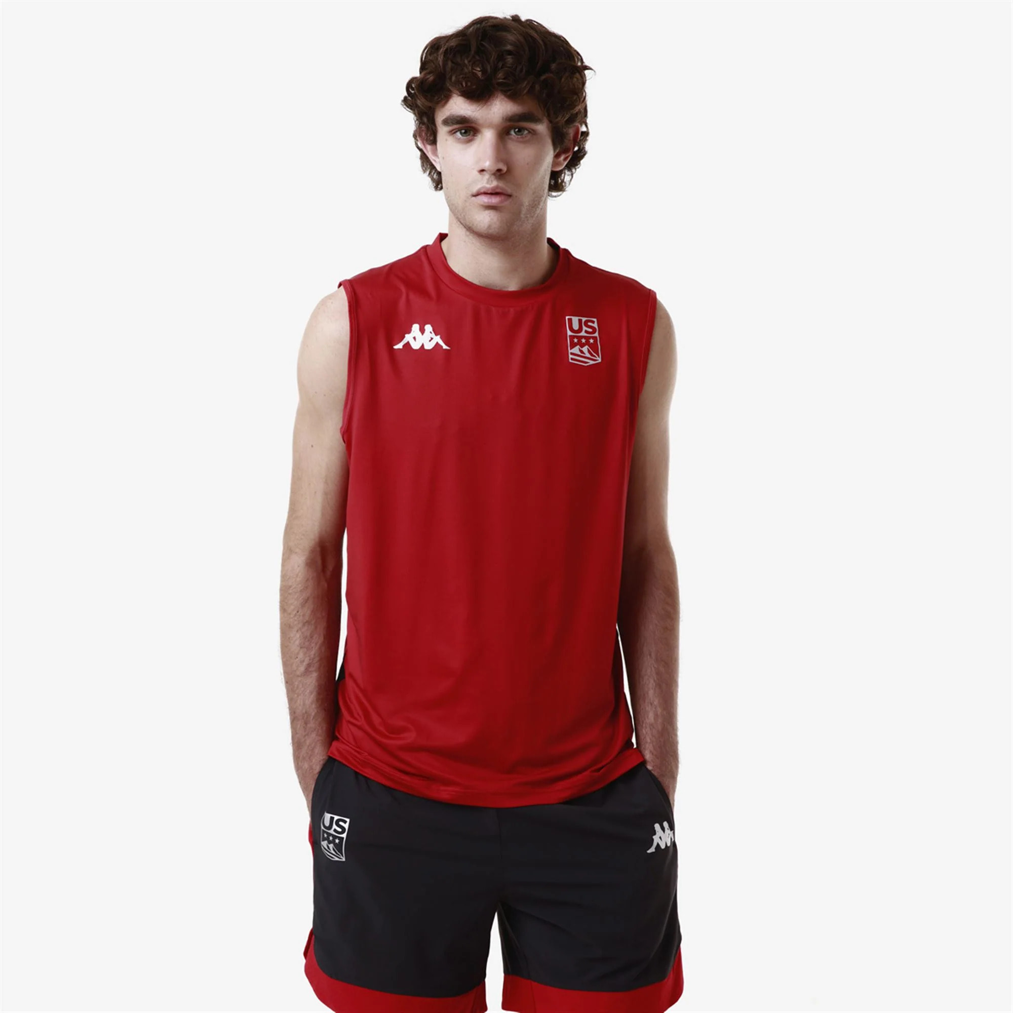 Kappa - T-Shirts & Top Uomo Rosso - Kombat Drideg Us