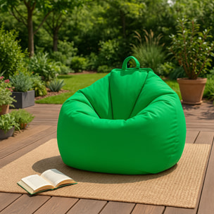 Pouf poire d'extérieur 130x115cm vert KAYAR