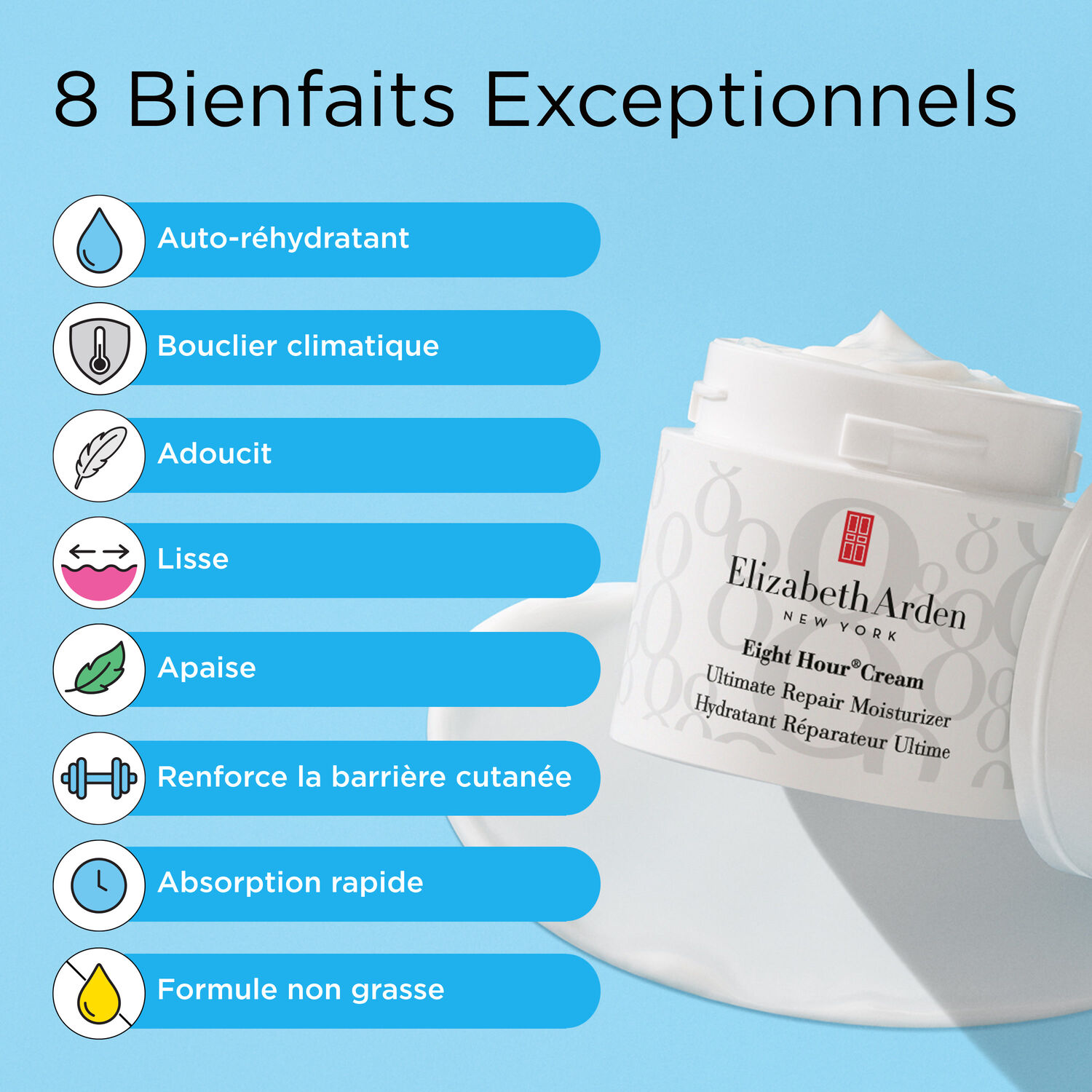 Eight Hour® Cream - Hydratant Réparateur Ultime 50ml