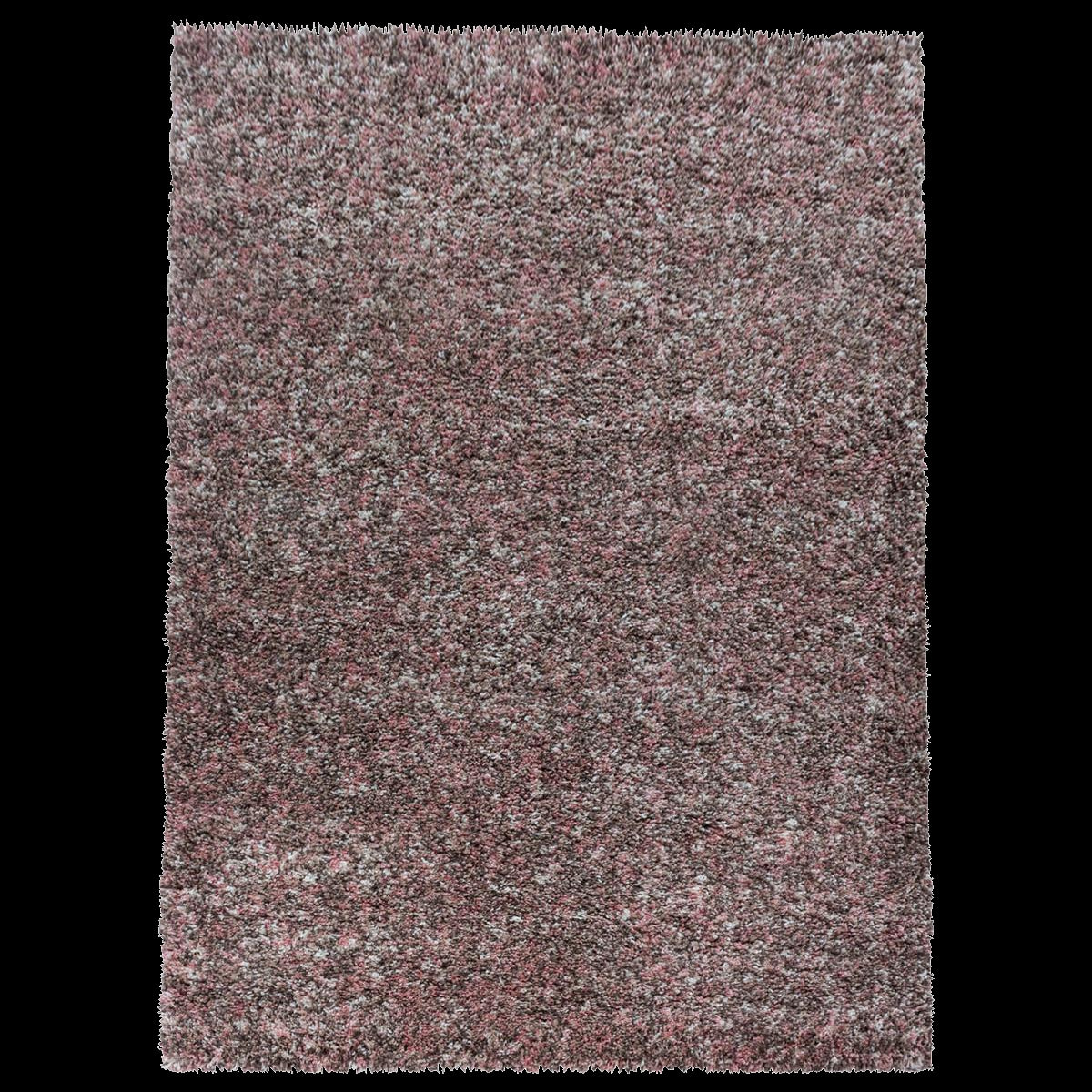 Tapis poils longs shaggy tissé motif faux uni MIGE