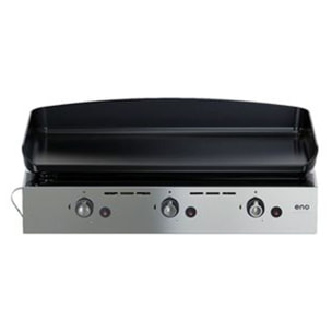 Plancha gaz ENO Initial 65 Inox 3 brûleurs à poser, 62x36 cm