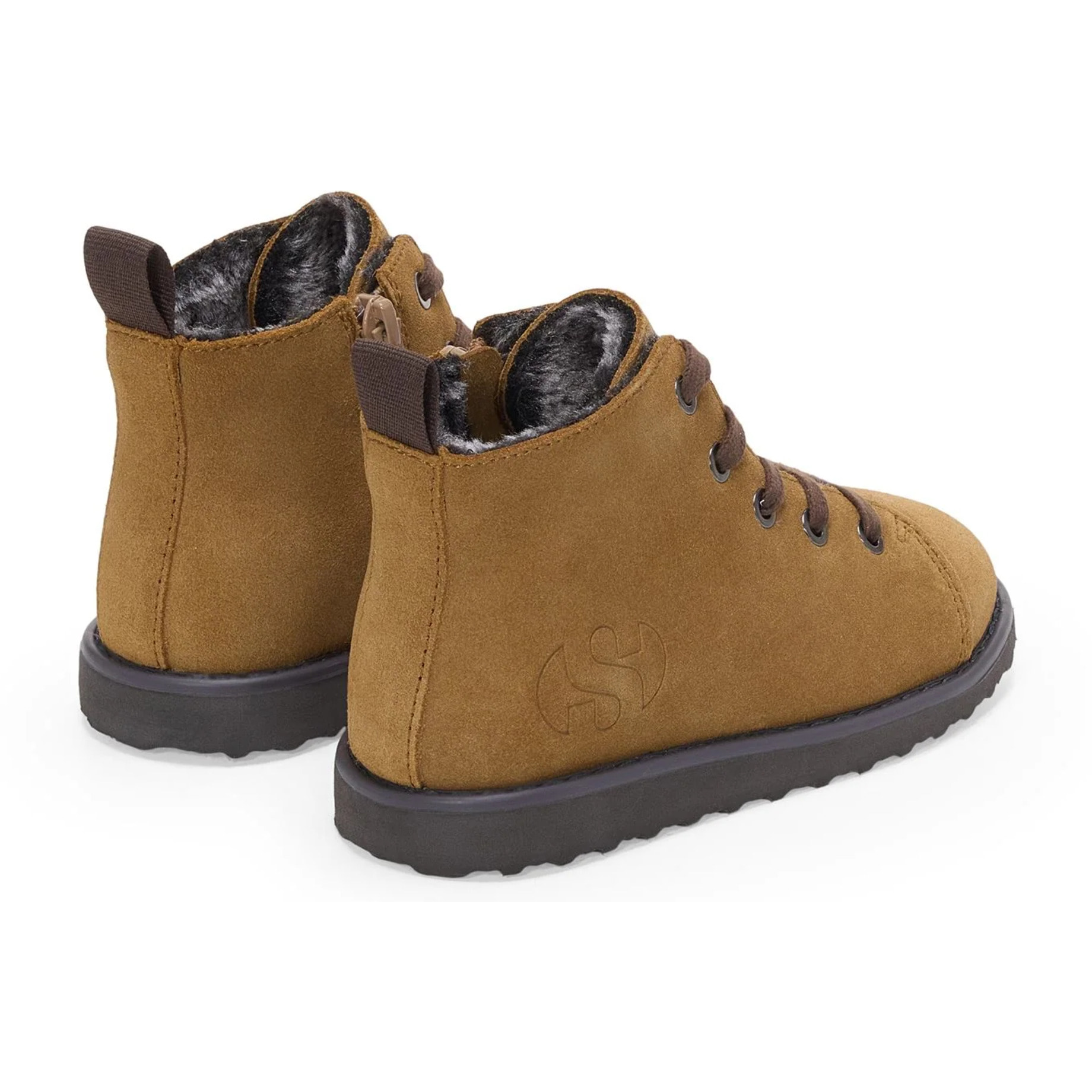 Superga - Stivaletti Bambino/a Beige - 3008 KIDS LACE-UP BOOT SUEDE