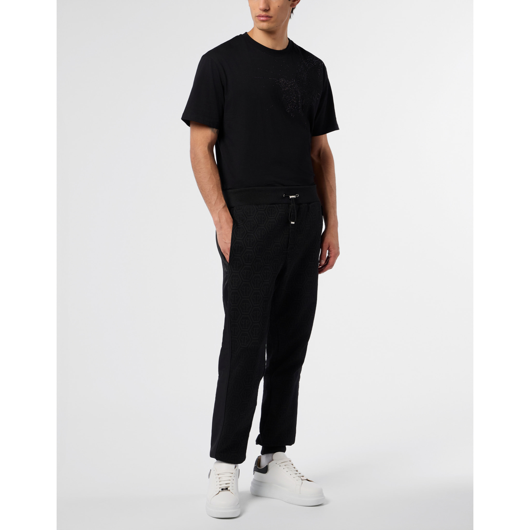 PHILIPP PLEIN Composed Jogger Pants Monogram Monogram