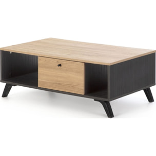 Table basse 1 tiroir effet bois - ZACK