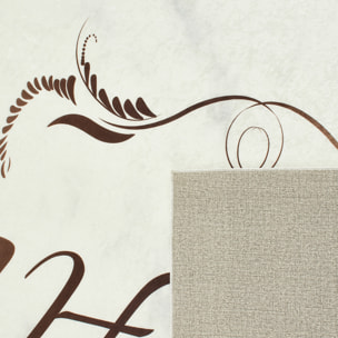 Tapis de salon motif kitchen doré