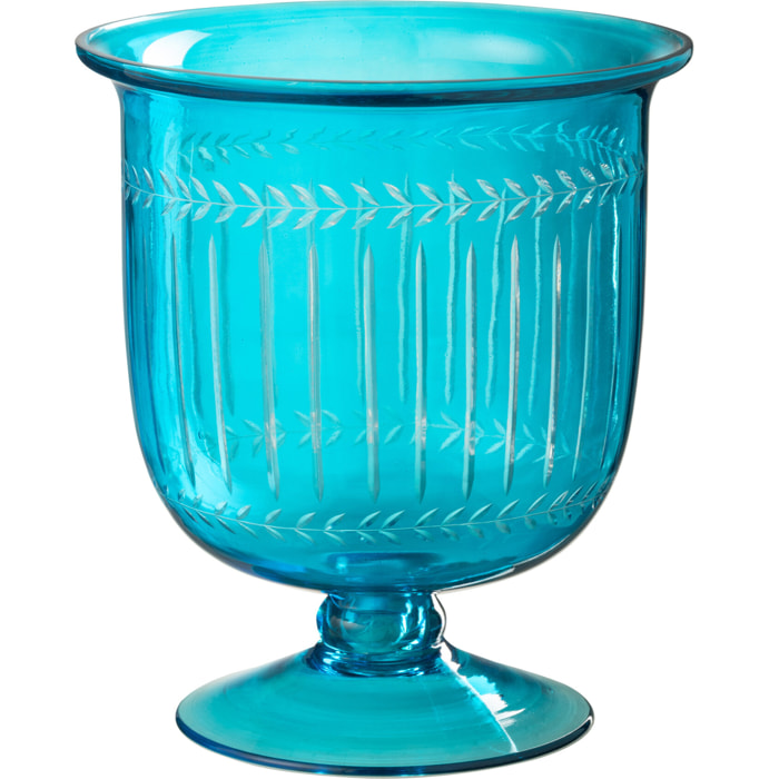 J-Line photophore Tarifa Etroit - verre - azur