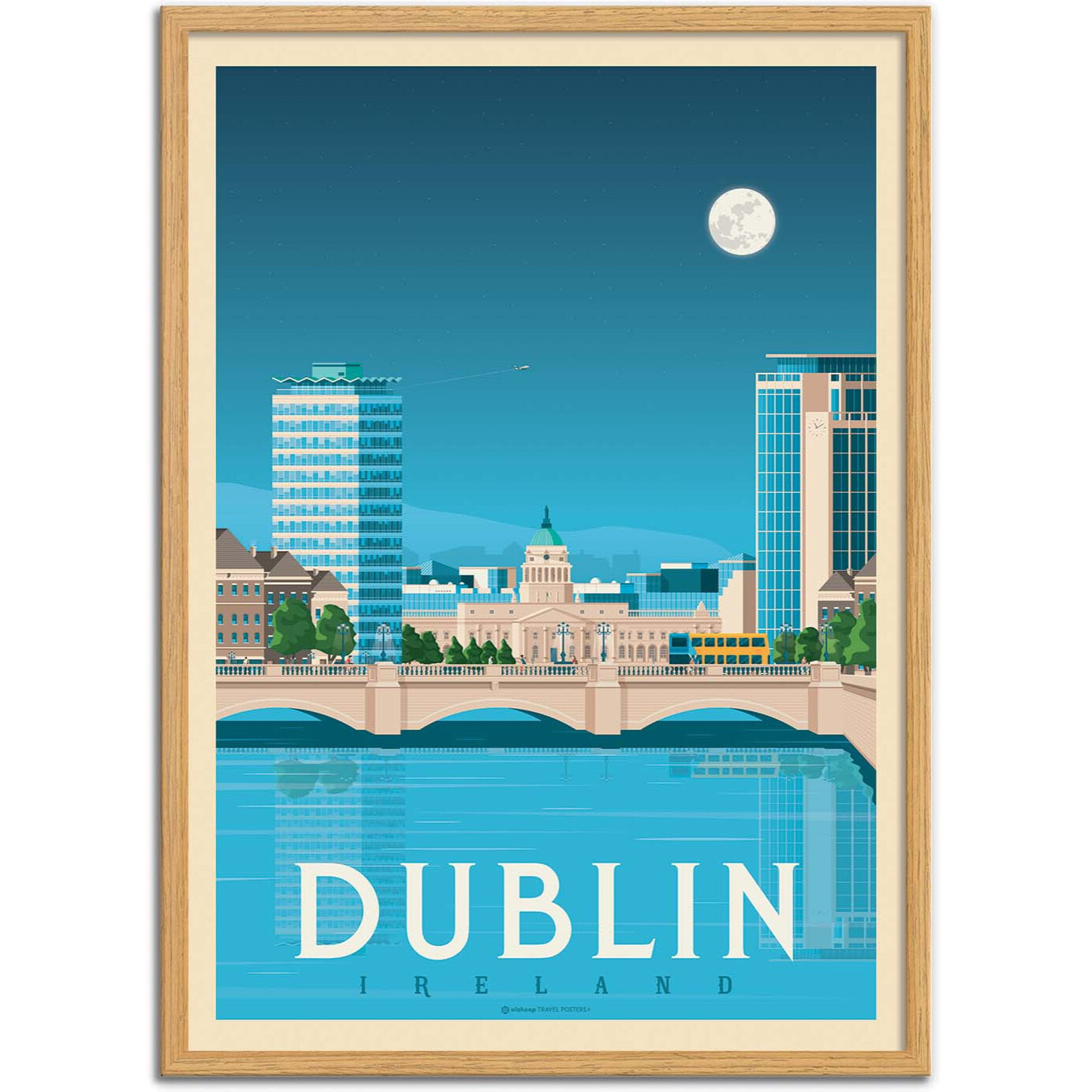 Affiche - Dublin - Olahoop Travel Posters