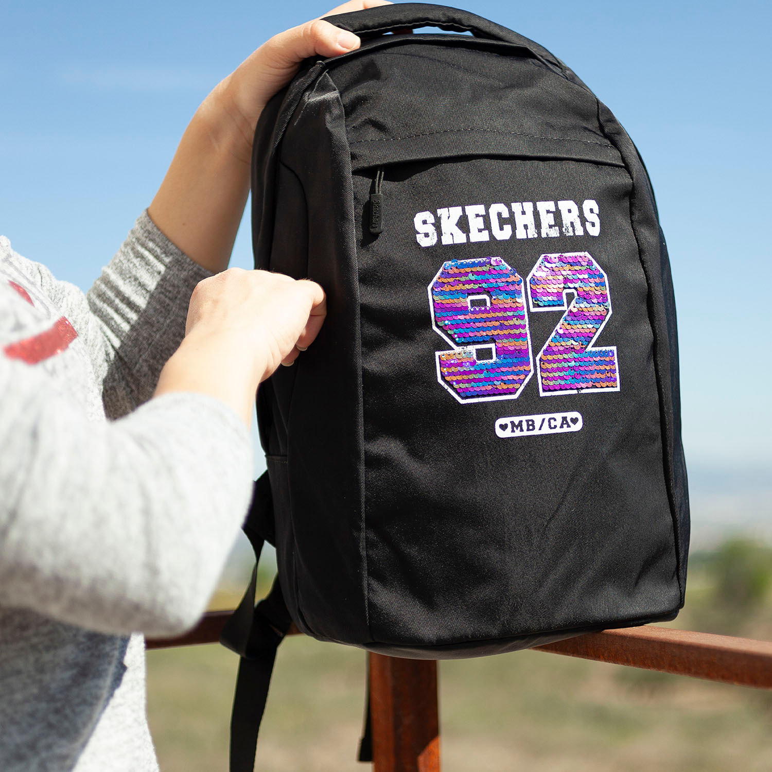 Mochila Casual/Ocio Skechers Starlight Negro