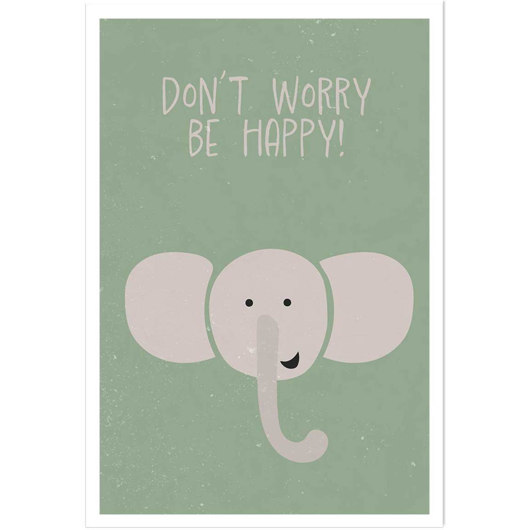 Affiche enfant elephant Affiche seule
