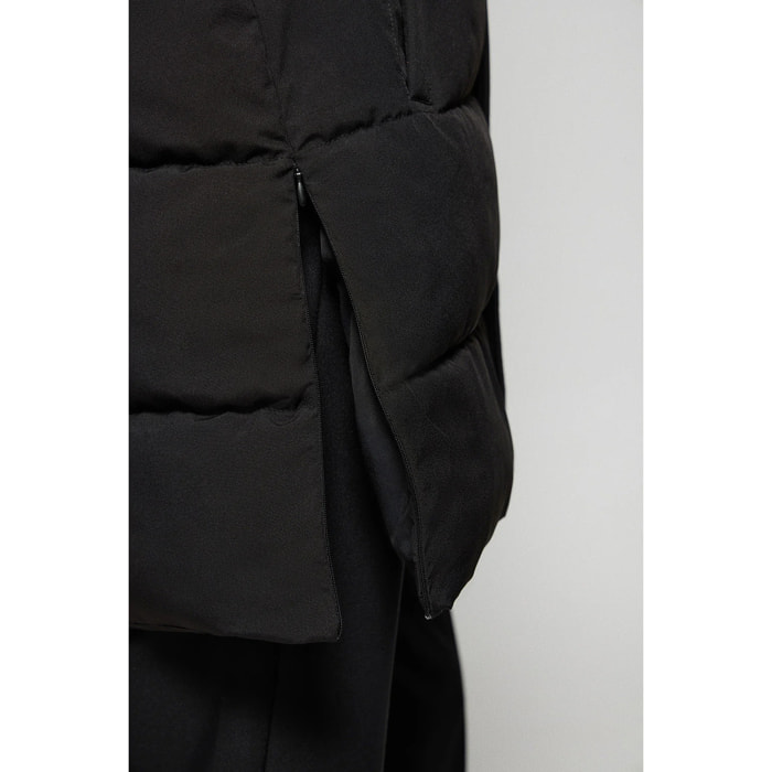 Gilet nero Tokio con cappuccio estraibile e particolari Polo Club
