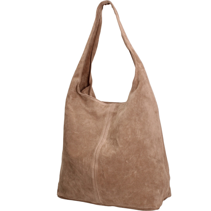 Borsa a mano da donna Made in Italy - Modello Valeria Chic - 100% pelle - 40.0 x 35.0 x 15.0 cm