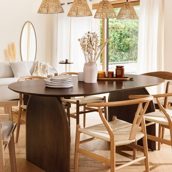 Table à manger "Isana" L180cm marron