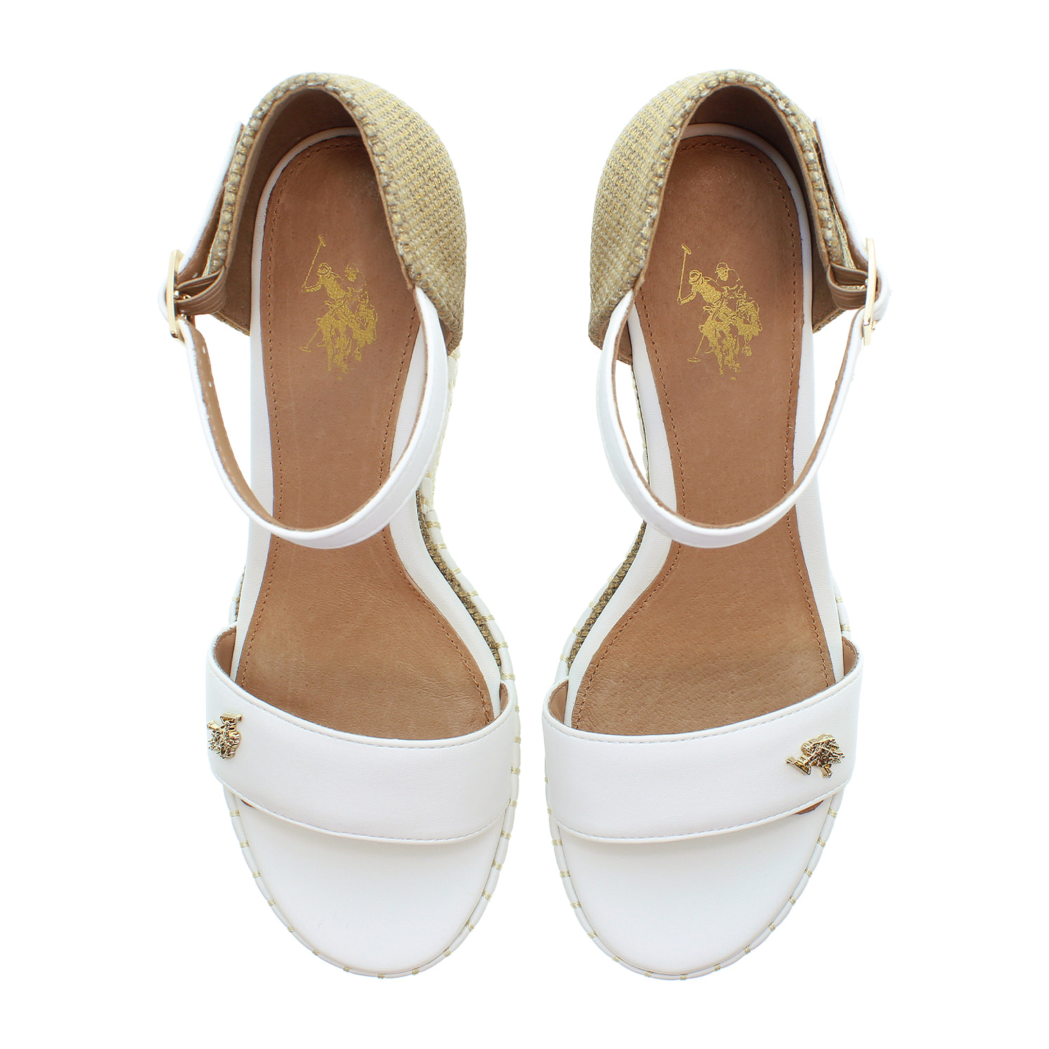 U.S. Polo Assn. - Sandali AYLIN025W/5YC1 in canvas per donna