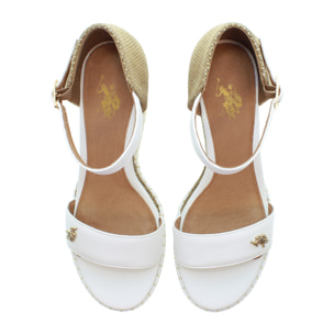 U.S. Polo Assn. - Sandali AYLIN025W/5YC1 in canvas per donna