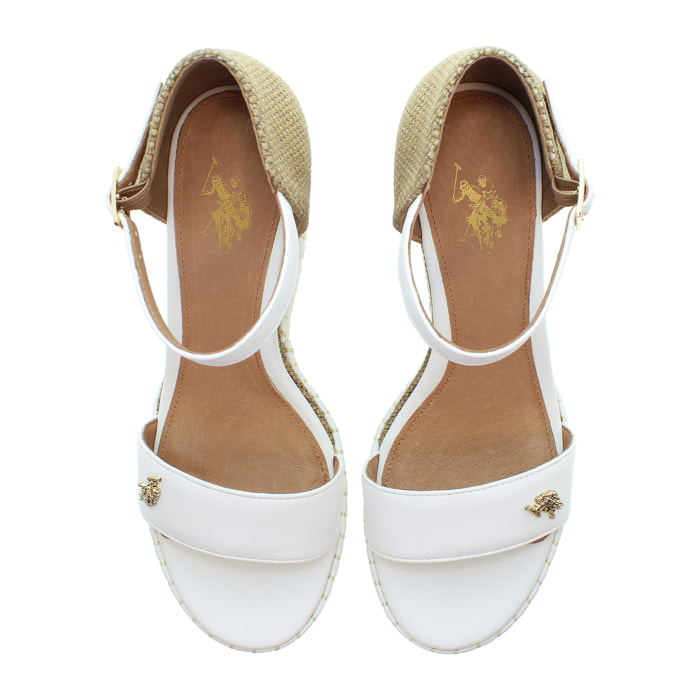 U.S. Polo Assn. - Sandali AYLIN025W/5YC1 in canvas per donna