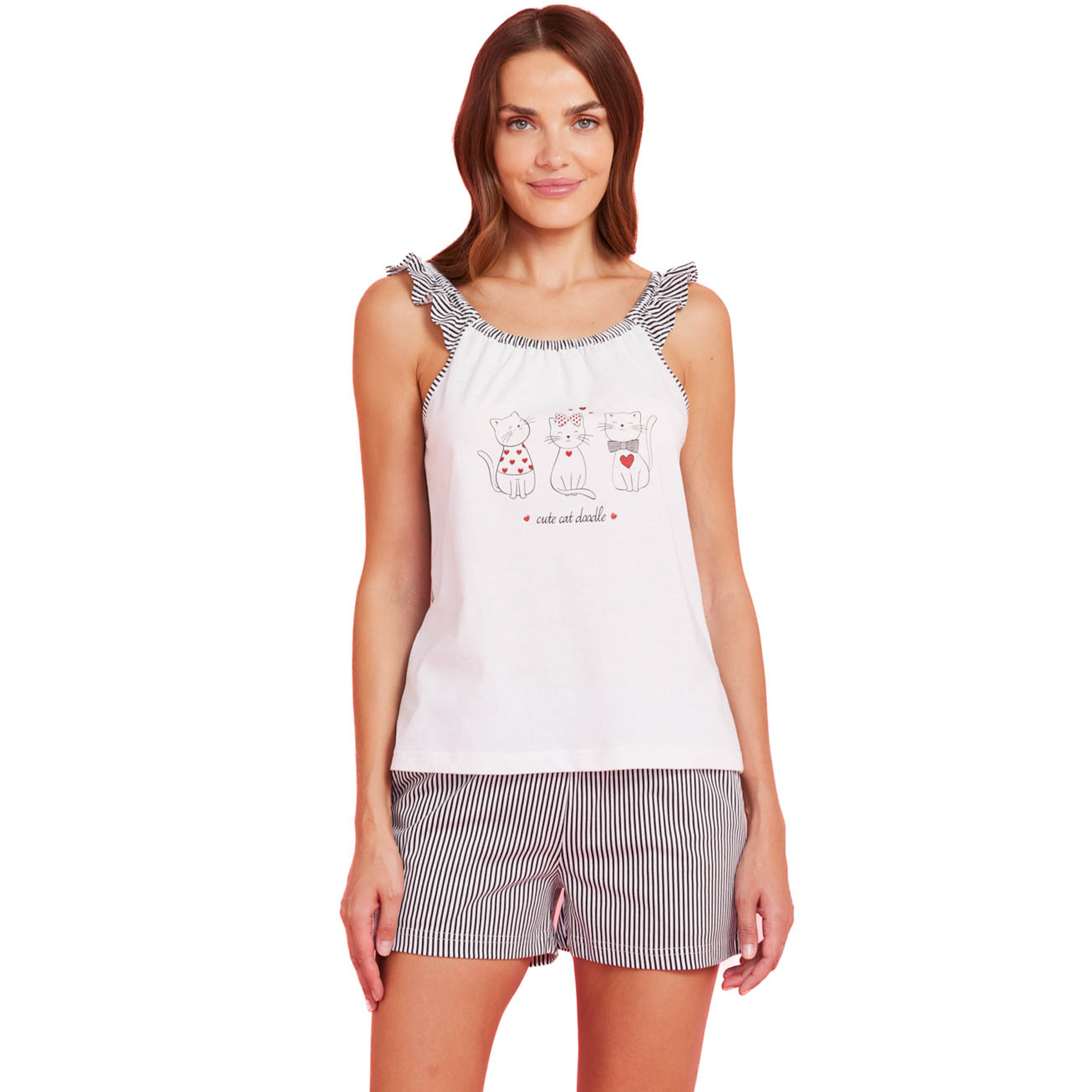 Pigiama donna cotone cute cats Noidinotte