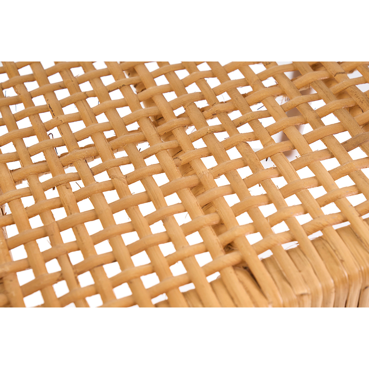 Chaise ethnique en bois teck massif et cannage rotin NEGARA
